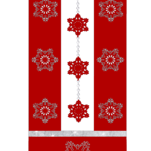 R7Panel świąteczny śnieżynki